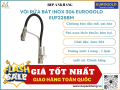 Vòi rửa bát inox 304 Eurogold EUF228BM